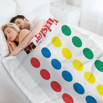 The Twister Game Blanket Throw Blanket