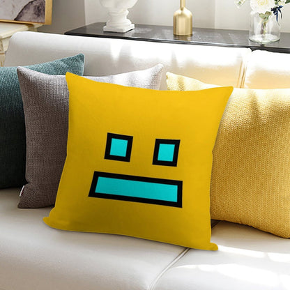 Geometry Dash Soft Anti-Pilling Throw Pillow