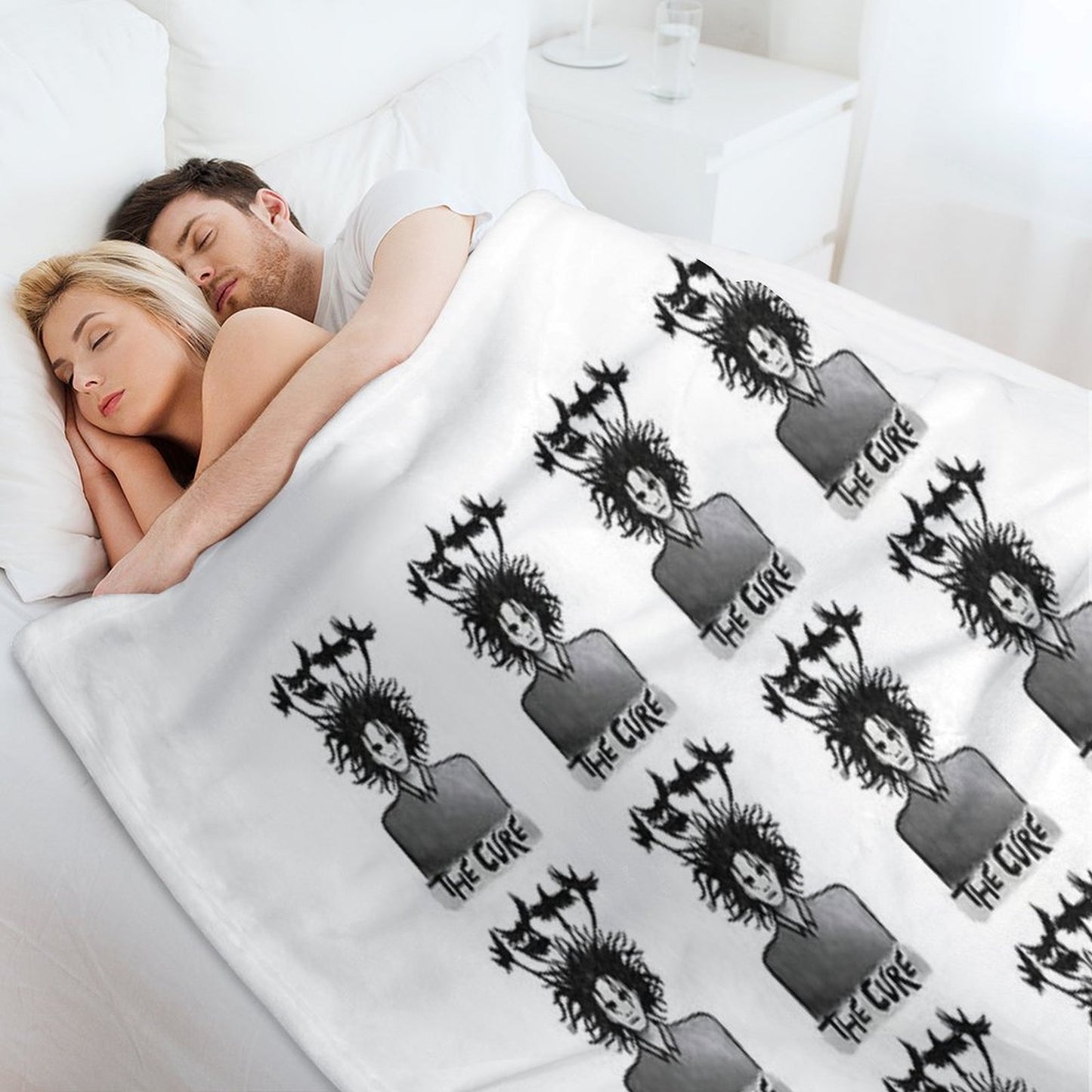 The Cure Print 1 Throw Blanket