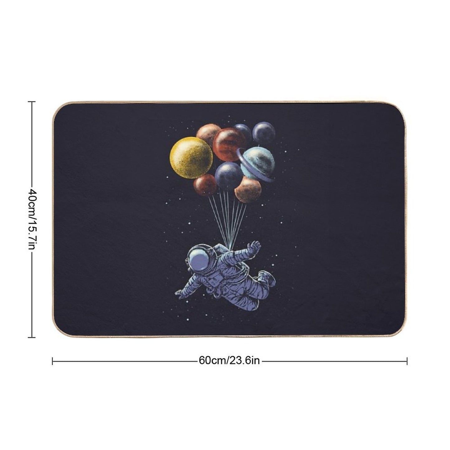 Space Travel Bath Mat