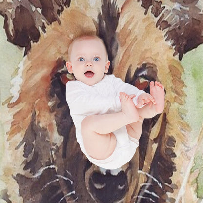 African Wild Dog Throw Blanket