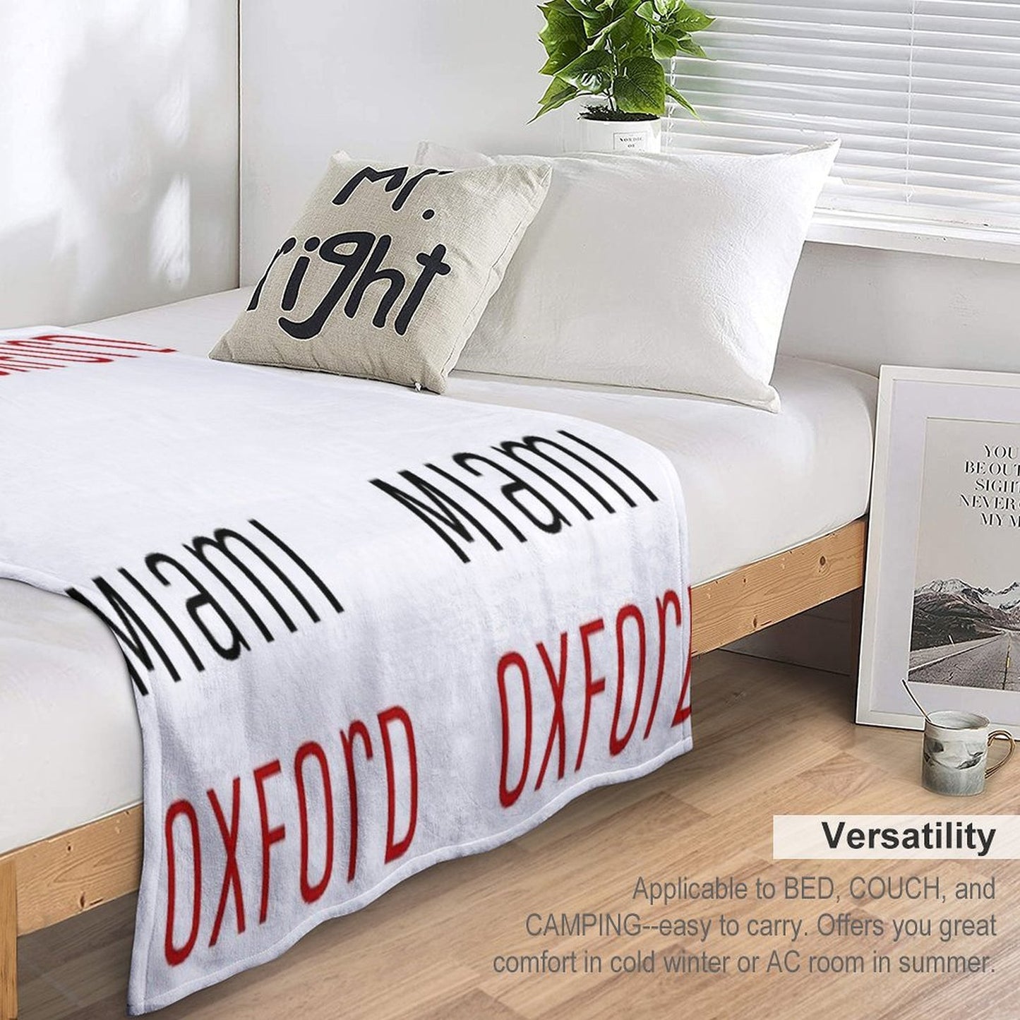 Miami University - Miami Oxford Throw Blanket