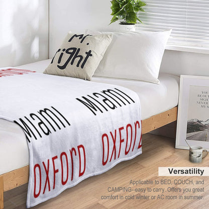 Miami University - Miami Oxford Throw Blanket