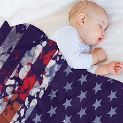 Christian Pulisic USA Poster Throw Blanket