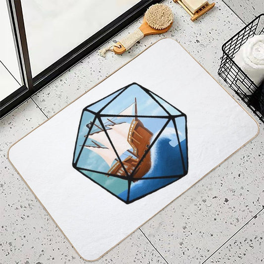Pirate  Swashbuckler D20 Bath Mat