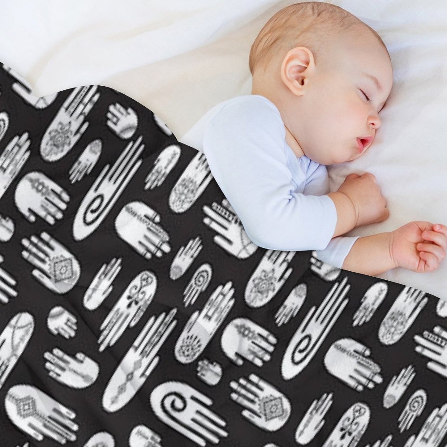 Boho Hands Throw Blanket