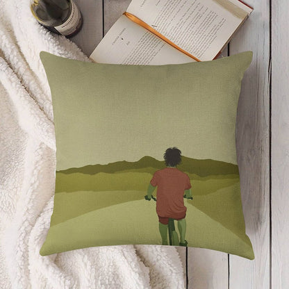 Siempre Adelante Linen Throw Pillow Cover