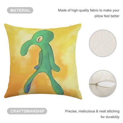 High Res Bold And Brash Repaint Linen Throw Pillow Cover