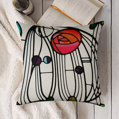 Charles Rennie Mackintosh - Window,No, 01. Linen Throw Pillow Cover