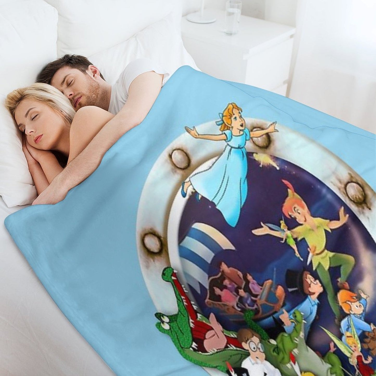 Peter Pan Wendy And The Boys Throw Blanket