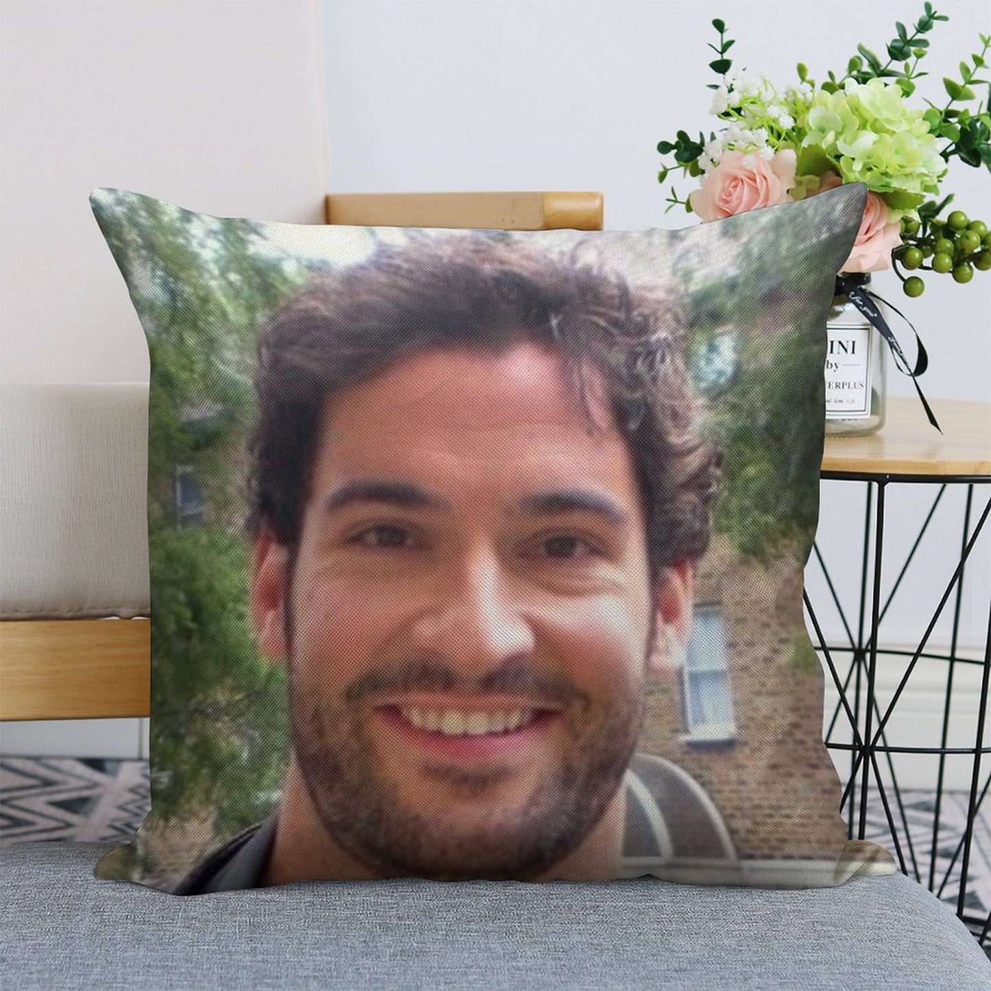 Gary Pillow Linen Throw Pillow Cover