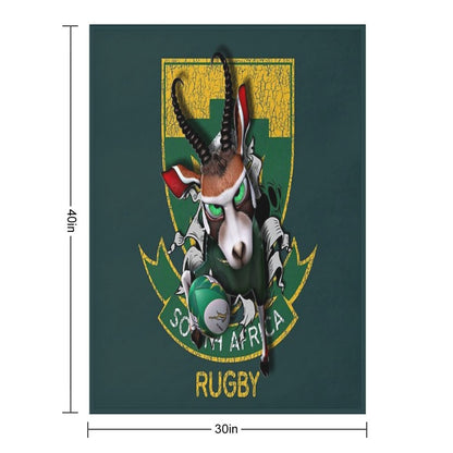 Springbok Vs Protea Throw Blanket