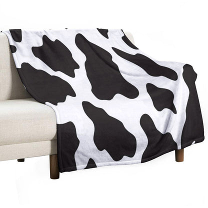 Cow Animal Print Cowboy Country Ranch Farm Style Throw Blanket