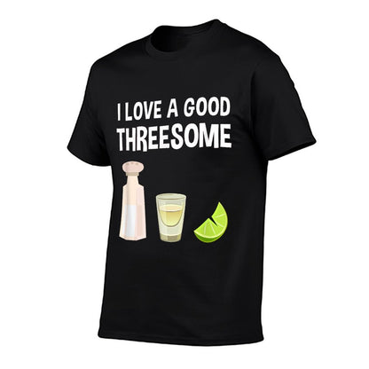 Salt Lime Tequila Threesome Bartender Bar Drink T-Shirt