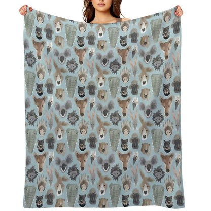 Dusky Outback Throw Blanket