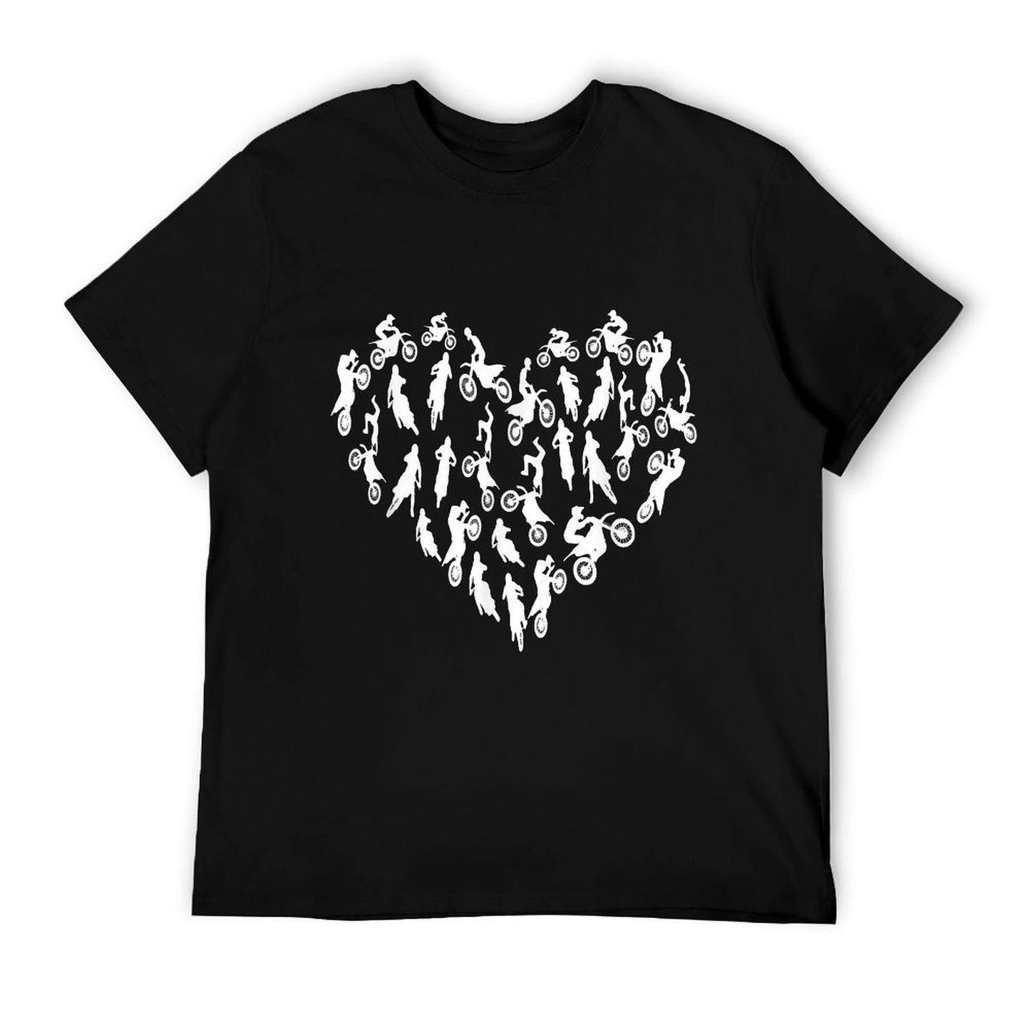 Motocross Heart - Valentines Day Hearts Dirt Bike Motocross T-Shirt