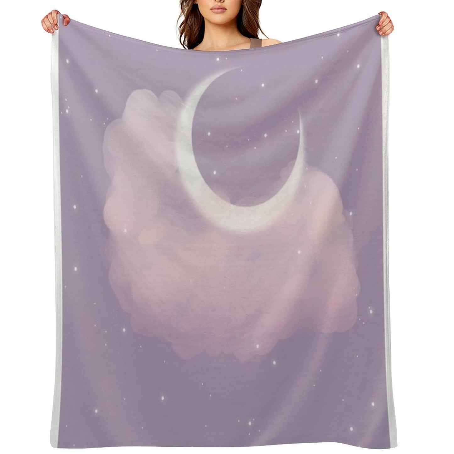 Purple Moon Throw Blanket