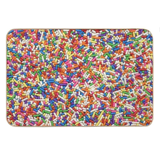 Rainbow Sprinkles Bath Mat