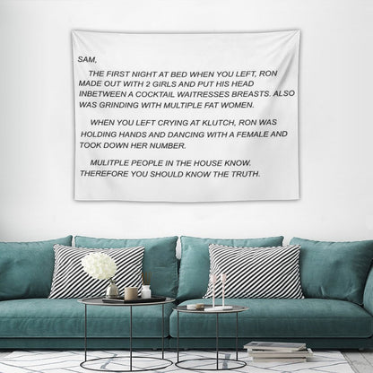 Sammi Sweetheart Letter Tapestry