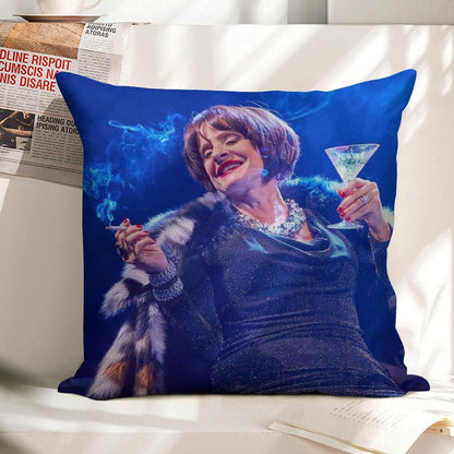 Patti LuPone As Joanne in Company Linen Throw Pillow Cover