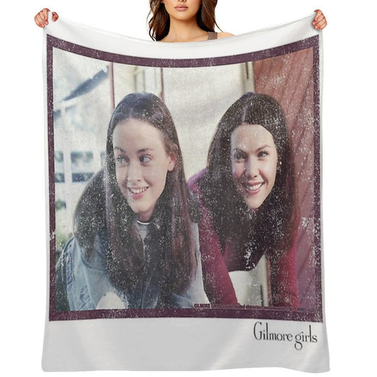 Rory And Lorelai - Portrait Throw Blanket