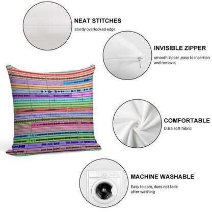 Music Tracks - Producer  Engineer Art Soft Durable Construction Throw Pillow