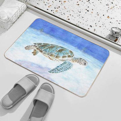 Sea Turtle Underwater Bath Mat
