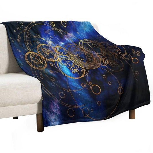 ClockWork Writing Throw Blanket