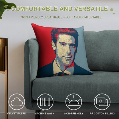 David Muir Soft Luxury Feel Throw Pillow
