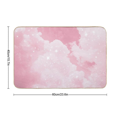 Pink Clouds Sparkling Bath Mat