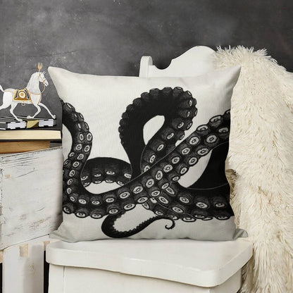 Get Kraken Linen Throw Pillow Cover