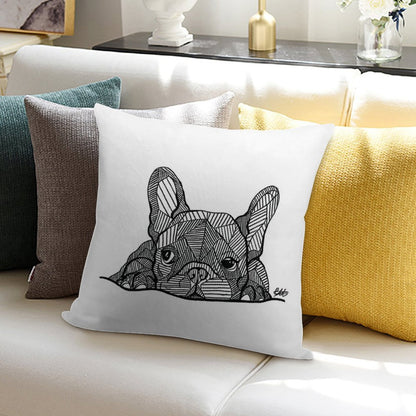 French Bulldog Puppy Soft Durable Construction Throw Pillow