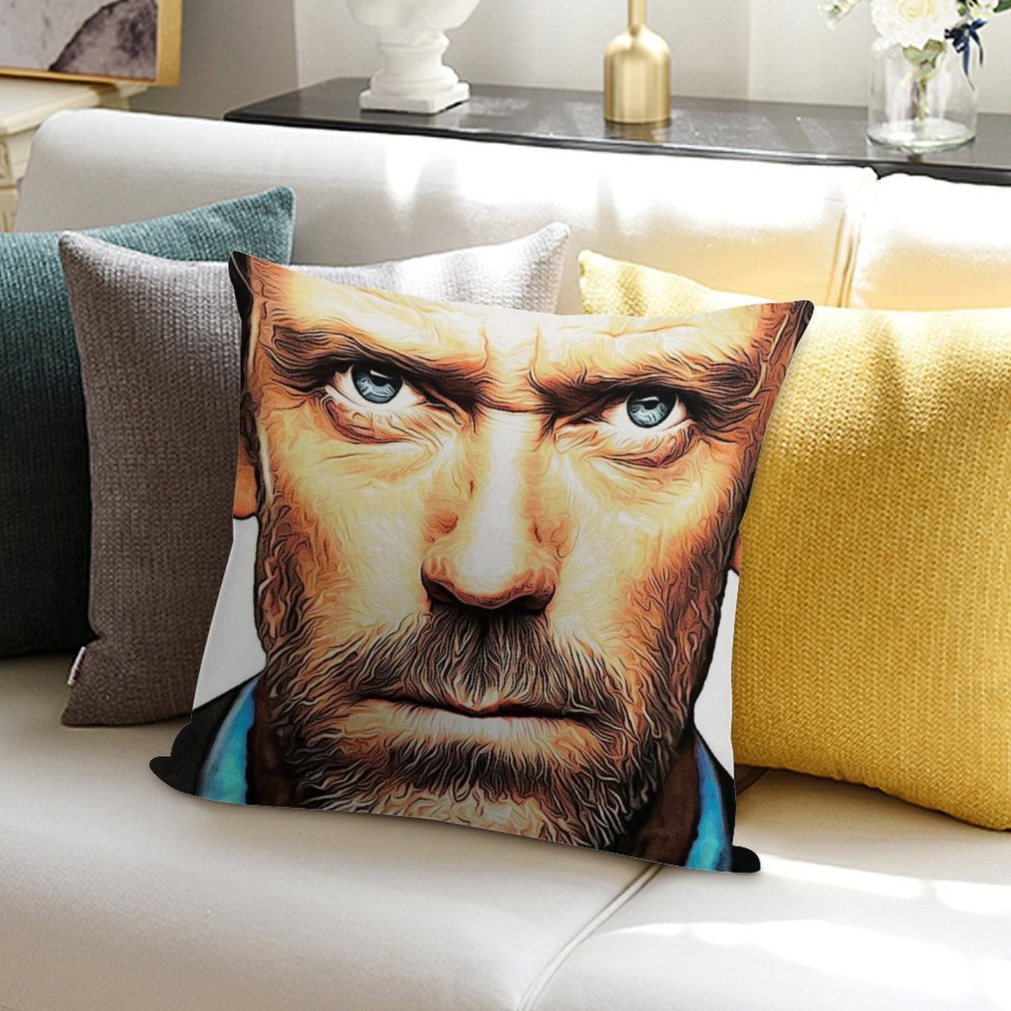 Dr. House Soft Gift Ready Throw Pillow