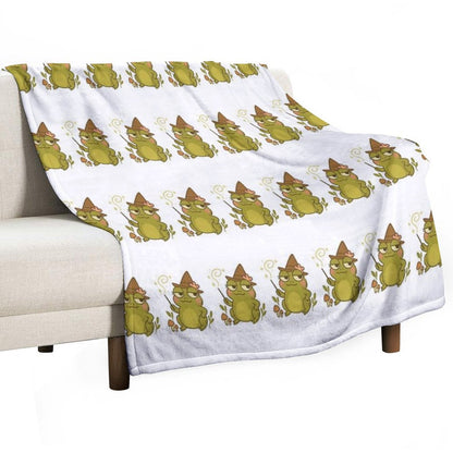 Twigs Frog Throw Blanket