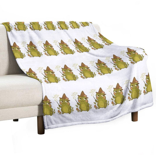 Twigs Frog Throw Blanket