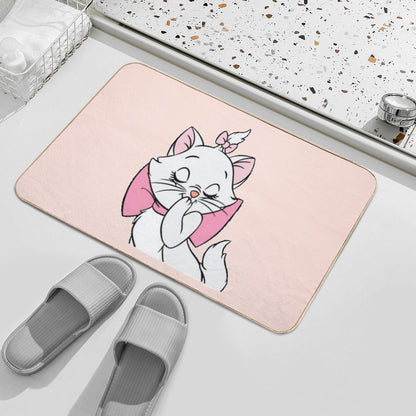 Marie Cute Aristocats. Beautiful Kitty. Cartoon Cat Teehee Bath Mat