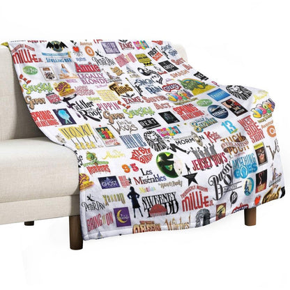 Musical Logos Throw Blanket