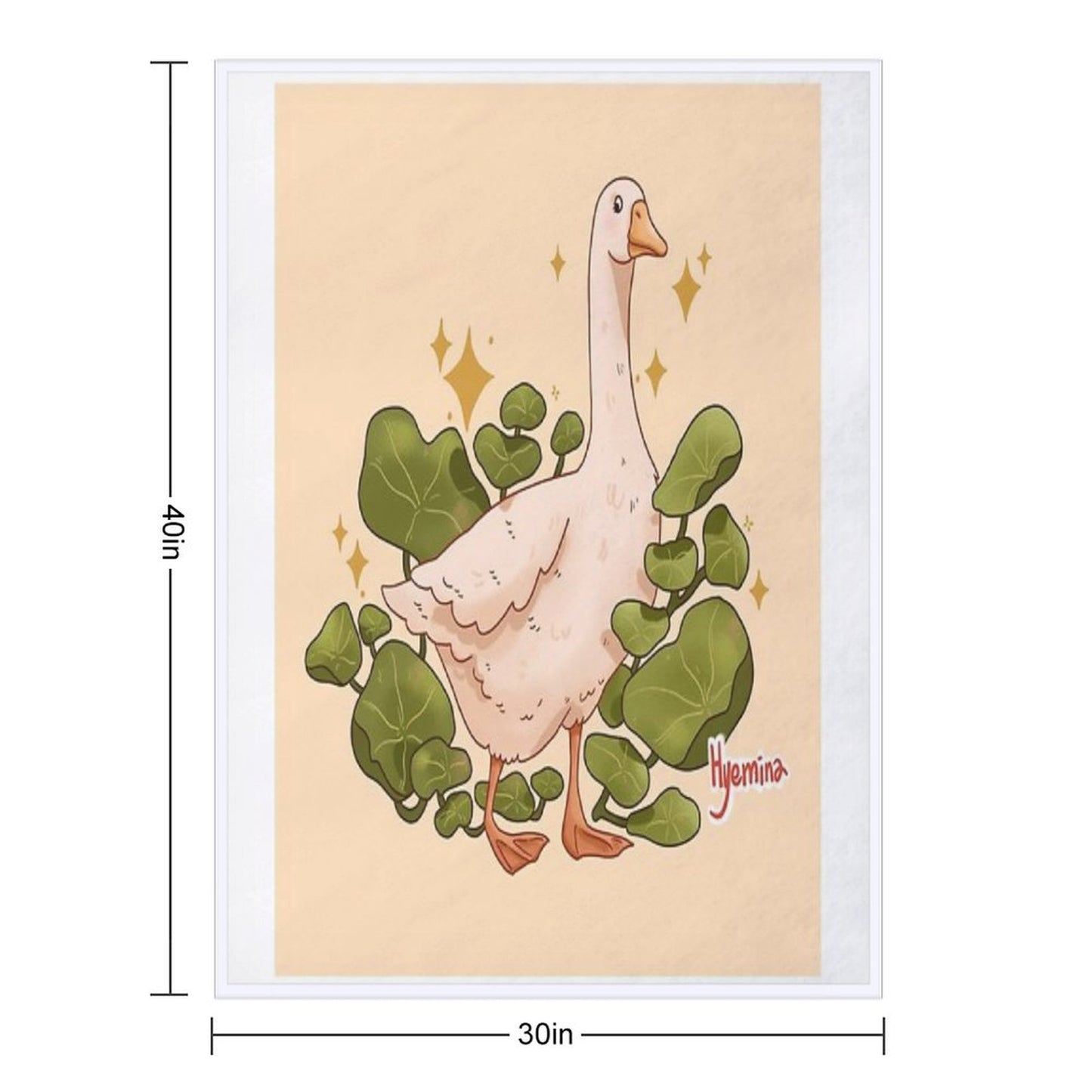 Plant Goose Throw Blanket