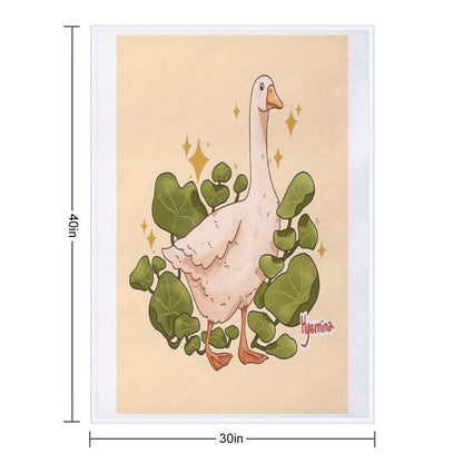 Plant Goose Throw Blanket