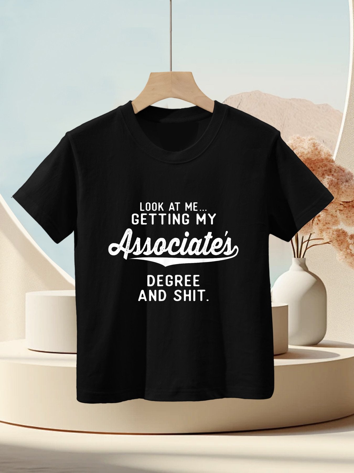 College Graduation Gifts Him Her Getting Associate&#39;s Degree Kids T-Shirt