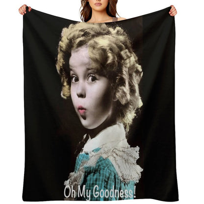 Shirley Temple Oh My Goodness Throw Blanket