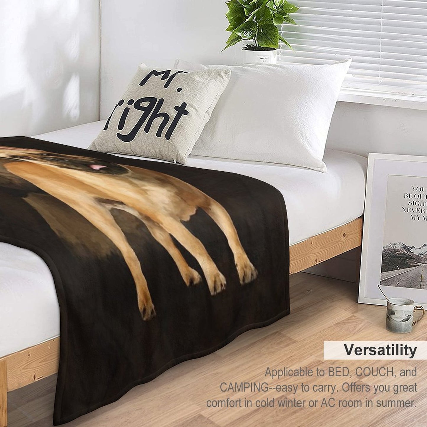 French Bulldog -Frenchie Dog Throw Blanket