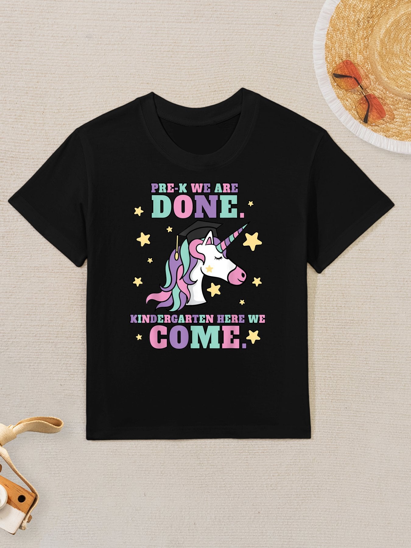 Girls Pre-K Graduation Magical Unicorn Kids T-Shirt