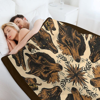 Canine Pattern Throw Blanket