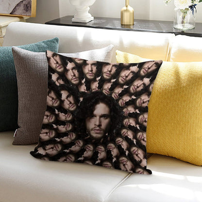 Kit Harington Fractal Soft Warmth Comfort Throw Pillow
