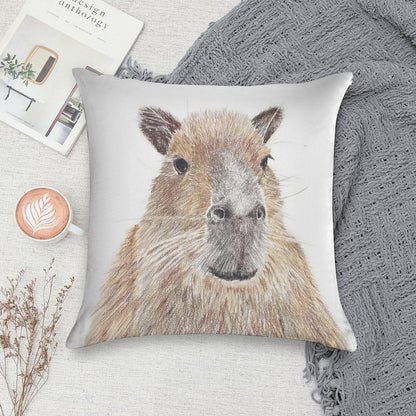 Capybara Soft High-Density Material Throw Pillow