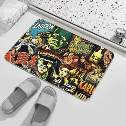 Horror Cult Universal Monsters Movies Face Mask Bath Mat