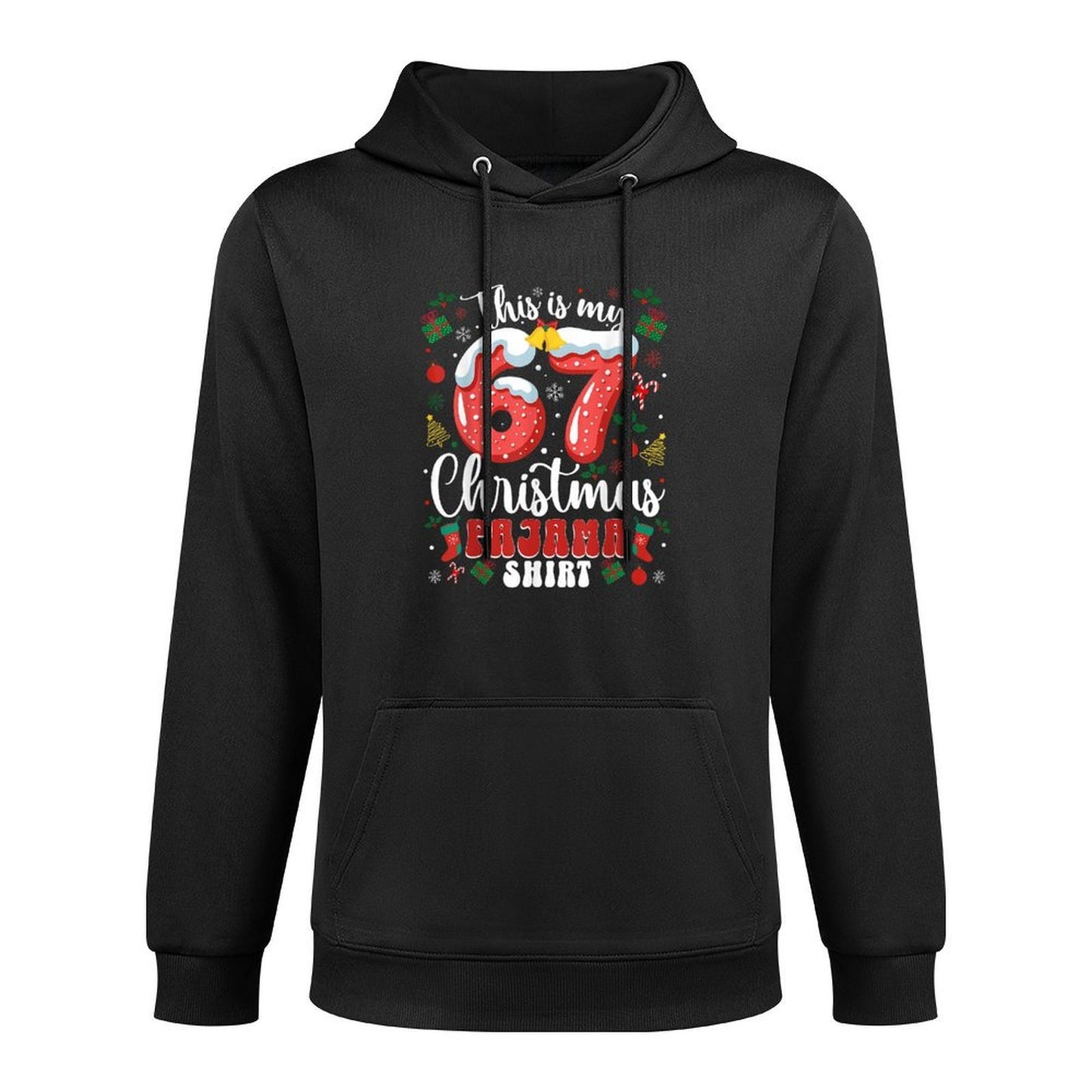 Funny 67 Christmas Pajamas Six Seven Meme Brainrot Casual Wear Hoodie