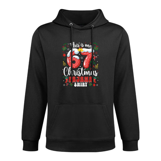 Funny 67 Christmas Pajamas Six Seven Meme Brainrot Casual Wear Hoodie