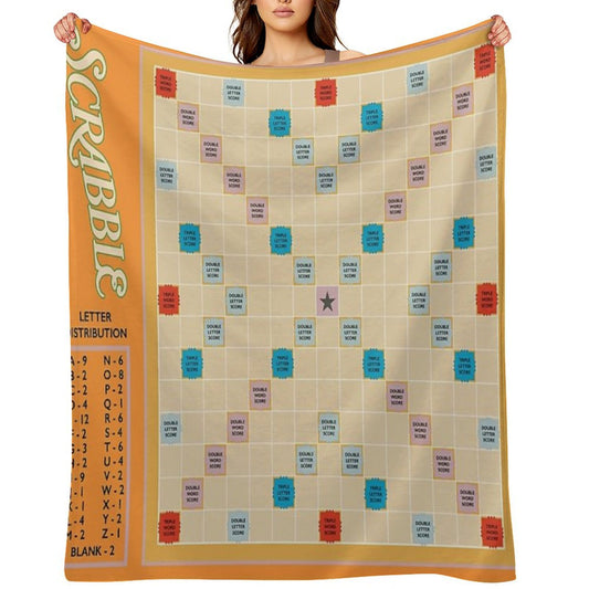 Scrabble Throw Blanket